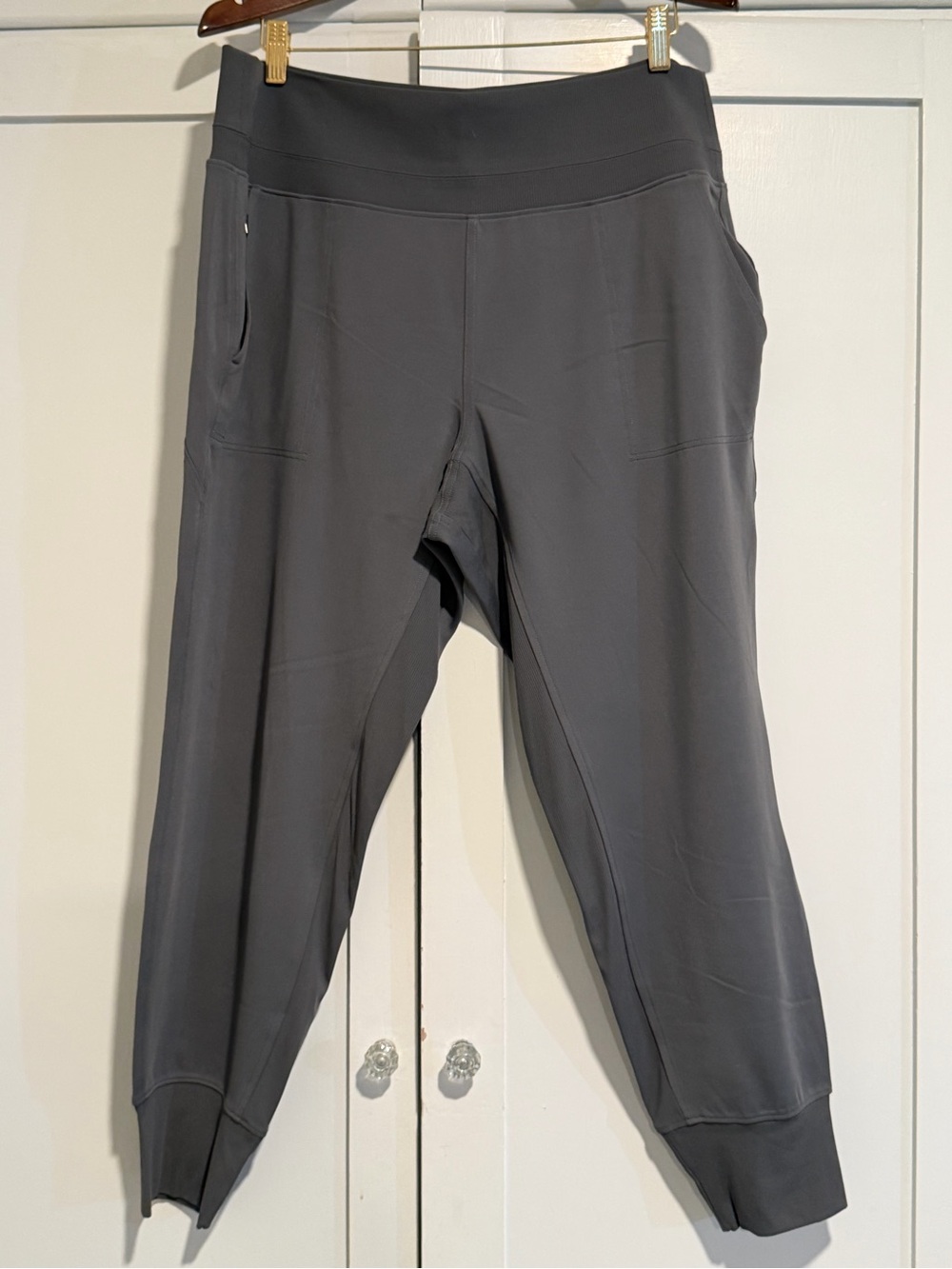 Athleta Gray Track Jogger Pants